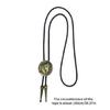Men Bolo Tie Metal Horse Head Cowboy Hat Western Necklace Costume Accessories