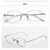 Unisex M6717S Titanium & Acetate Retro Eyeglass Frame – Prescription-friendly for Nearsightedness