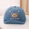 Cute Cartoon Baby Baseball Cap Bear Embroidery Peaked Caps Fashion Baby Hat  Boys Girls