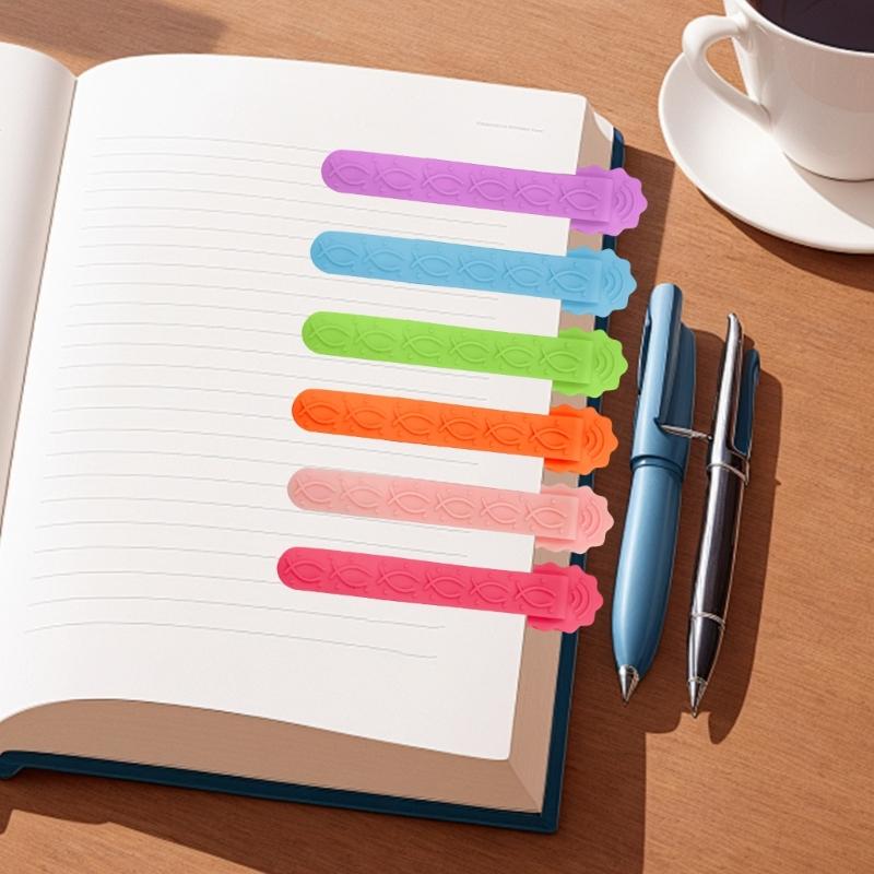 Automatic Bookmarks Silicone Bookmarks Simple Bookmarks Clip Creative Book Page Holder Reading Supplies for Teacher