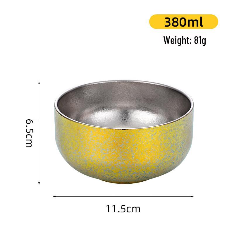 Bingyue Pure Titanium Double-Layer Insulated Rice Bowl