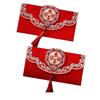 2Pcs Red New Year Red Envelope with Tassels Red Pocket Vintage Luck Money Envelopes  Weeding