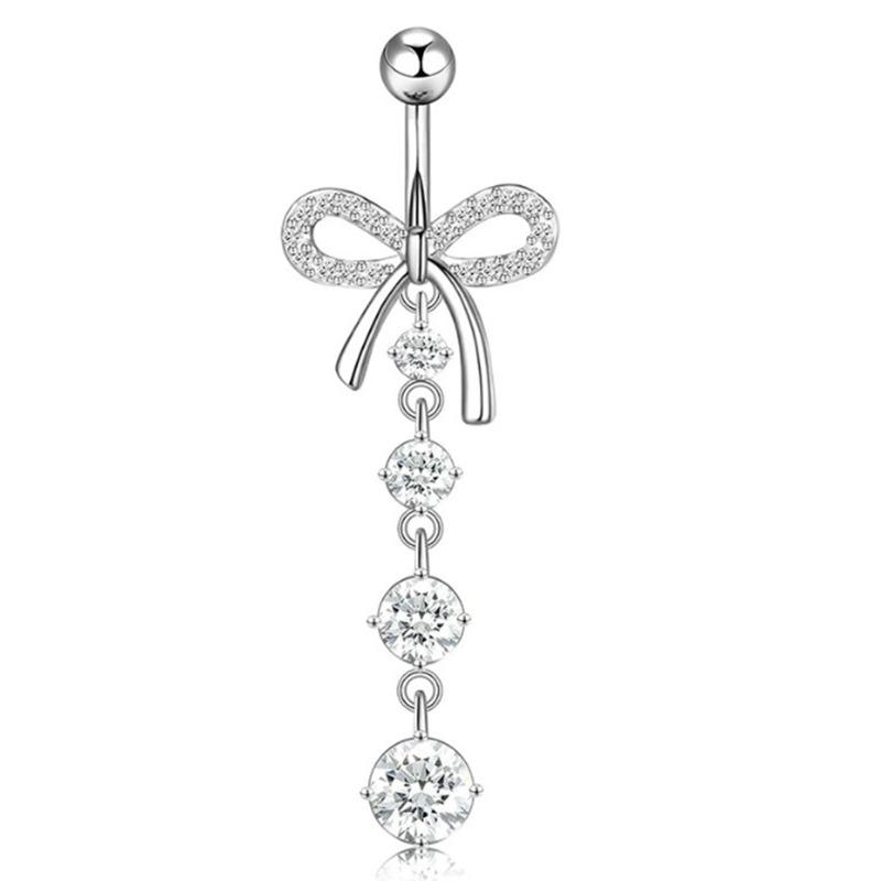 Simple Heart Navel Ring For Women Girls  Belly Button Rings Sexy Body Piercing Jewelry Exquisite Navel Ring Gifts