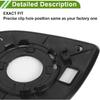 No.876213W400 Mirror Glass Replacement for Kia Sportage 2011-2016 Right Side 1 Pc Convex Non-Heated