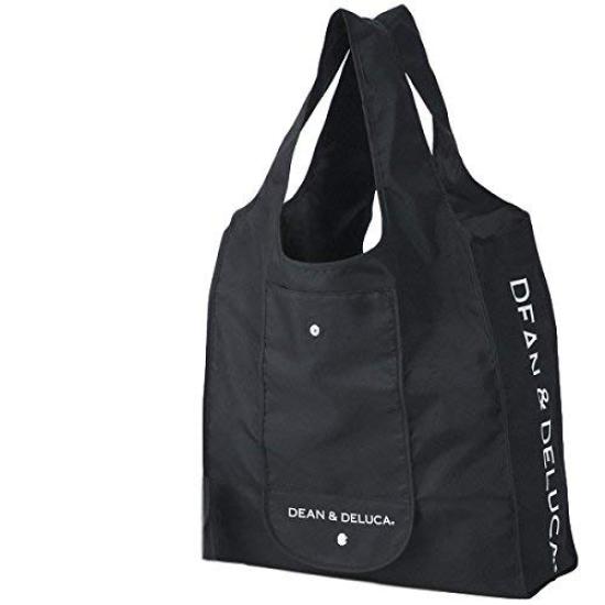 DEAN DELUCA Foldable Eco Tote Shopping Dean Deluca Foldable Diaper Bag & Bag, Bag, & Sub-Bag, (Black)