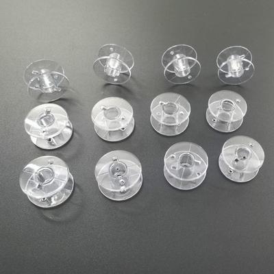 25 Stück Haushalts-Kunststoff-Leerspulen Spulen Transparentes Plastik Nähmaschinen-Spulen Nähwerkzeug
