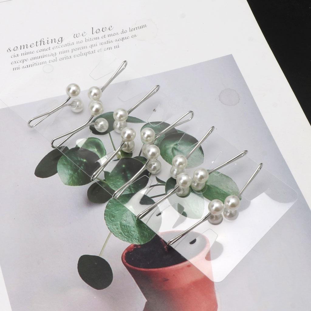 24PCS Muslim Hijab U-pin Pearl Clips Islamic Women Scarf Pin Fashion Accessories