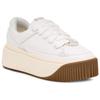 UGG Fashion Platform Fabric Stylish Comfortable Non-Slip Wear-Resistant Increased Height Low-Top Sneakers Women sneakers White 1167499-WHT