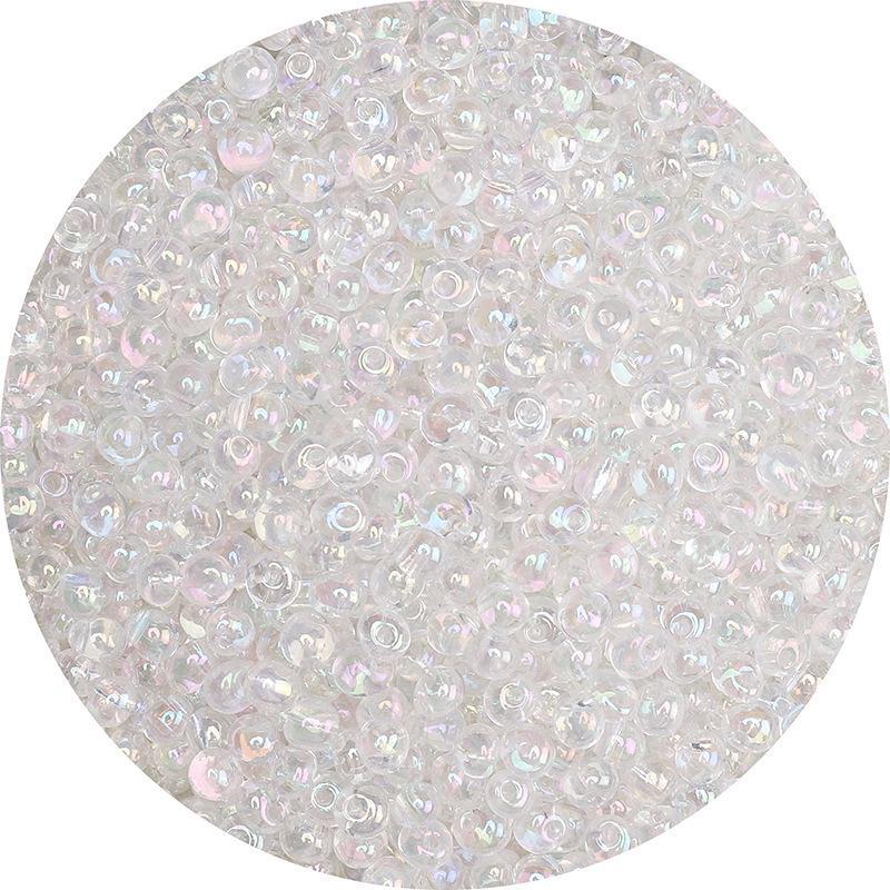 

Стеклянные бусины-капли Magic Color Water Drop ручной работы для изготовления ювелирных изделий - бусины-россыпи для ожерелий и аксессуаров 10g/pack, about 110 pieces, 4mm прозрачный