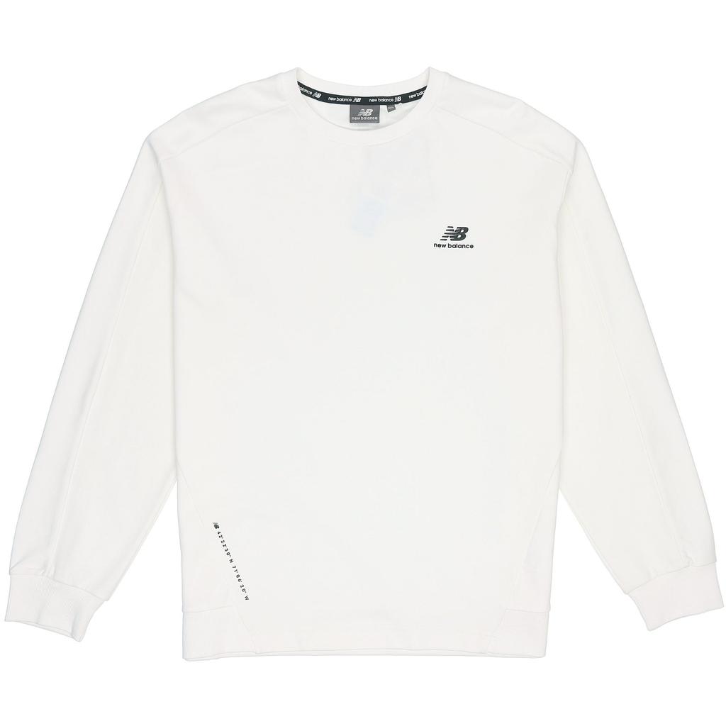 New Balance Sweatshirts Unisex White Crew Neck Moderate Regular 5CC38623-IV