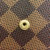 LOUIS VUITTON N60476 Damier Ebene leather Portefeuille Sara Purse Brown leather Used