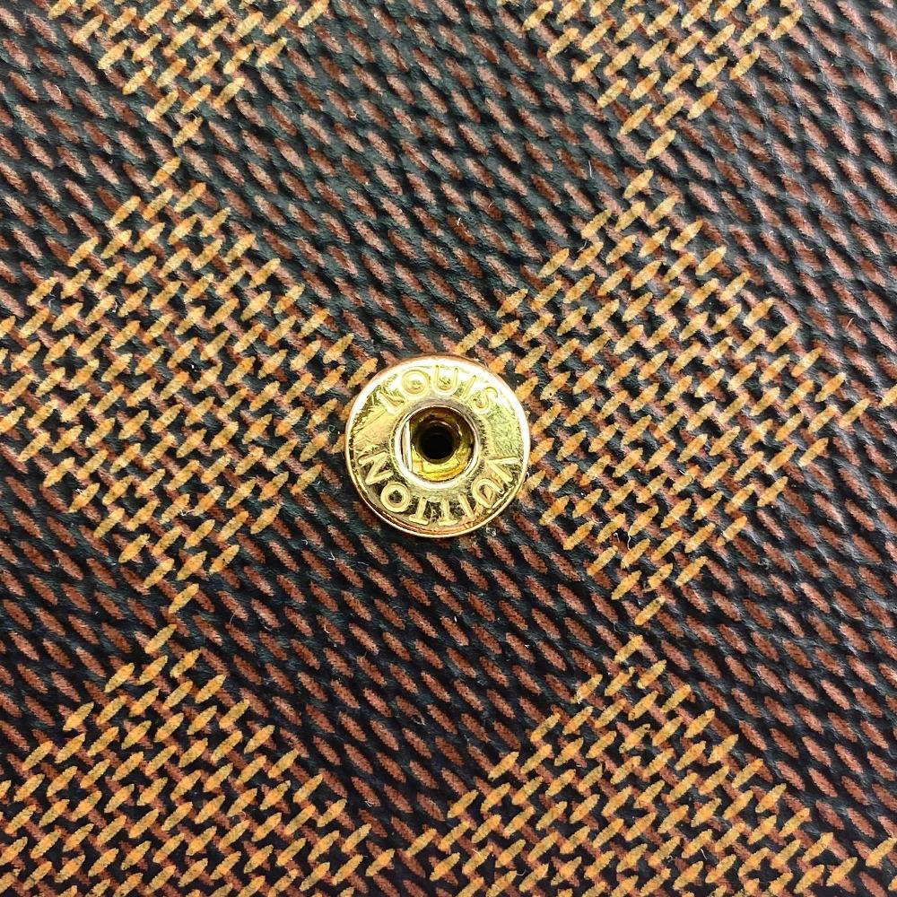 LOUIS VUITTON N60476 Damier Ebene leather Portefeuille Sara Purse Brown leather Used