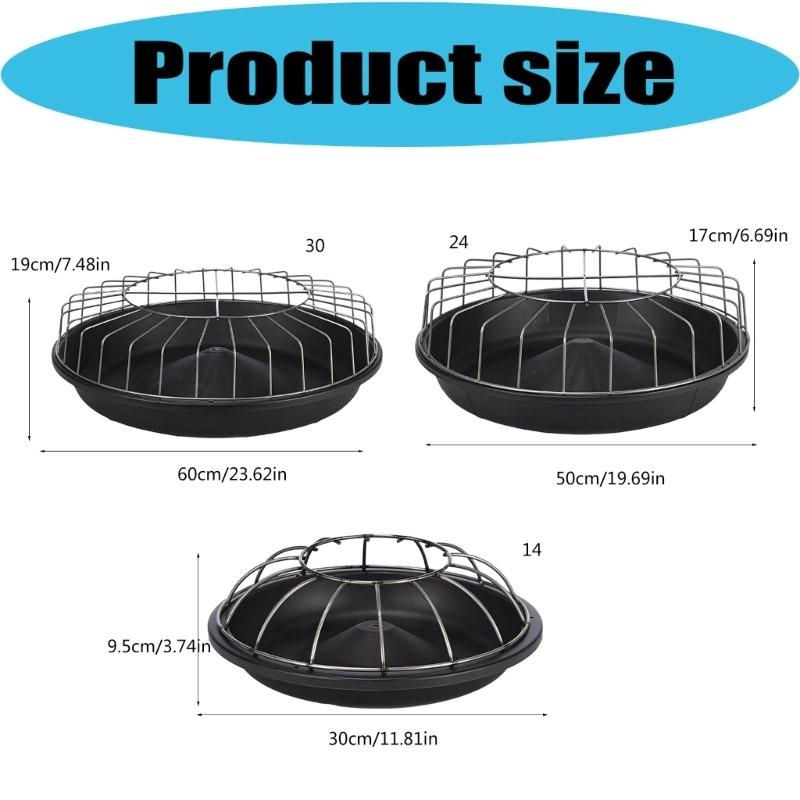 Poultry Feeding Tray 14/24/30 Slots, Efficiently Control Food Spill Trough Chicken and Pigeons Feeder