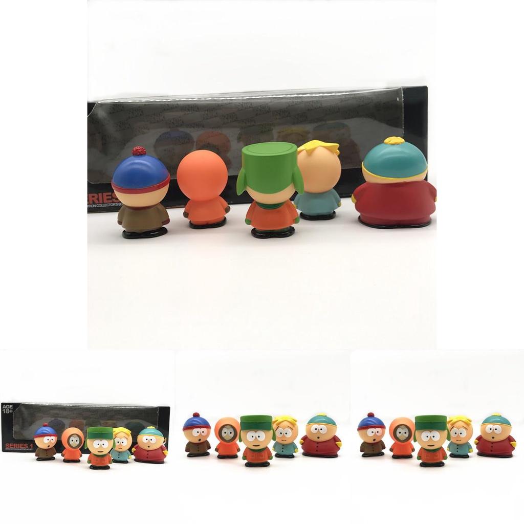 5pcs South Park Figures Block Set For Children's Imagination Play And Home Decoration