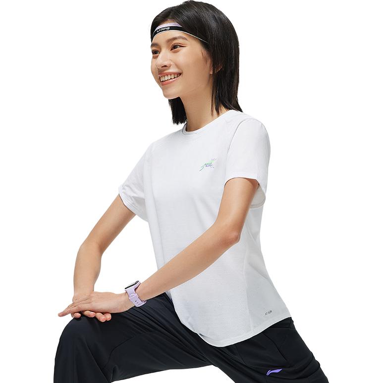 ANTA T Shirts Unisex White Crew Neck Moderate Straight Fit 452430101-1