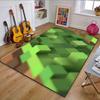 "Tappeto con Design a Blocco d'Erba Pixelato" Tappeto fantasia, tappetino antiscivolo adatto per divani in soggiorno e camera da letto