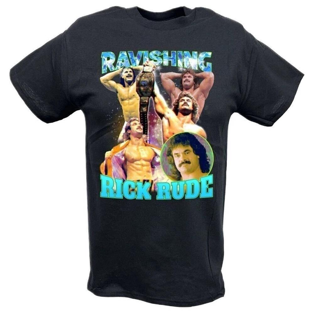Ravishing Rick Rude Collage Black Tshirt M