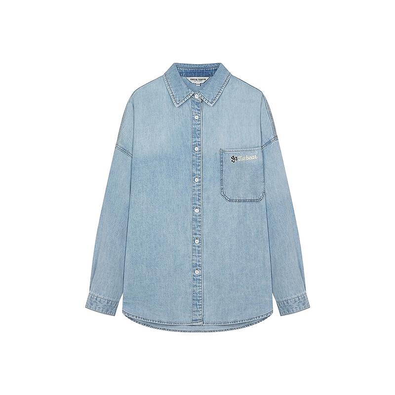 Teenie Weenie Women's Printed Denim Shirt