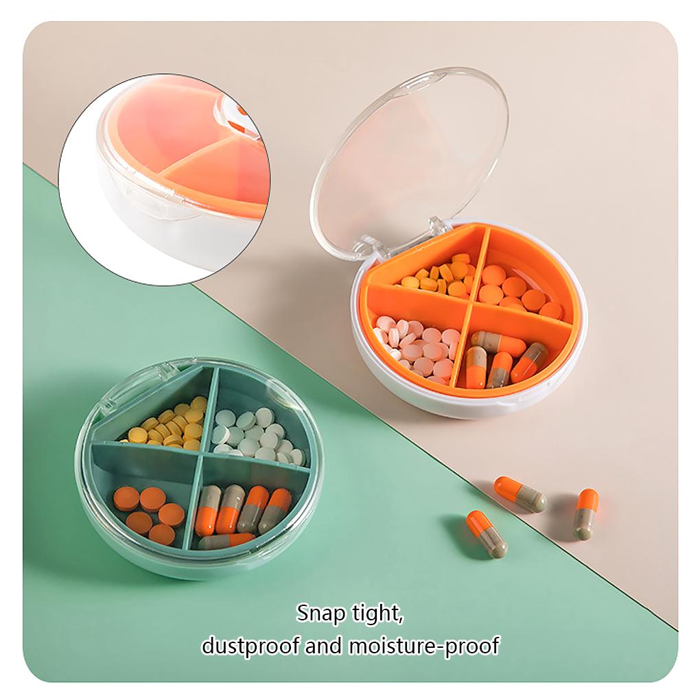 Pill Splitter Box ABS PC Resuable Stainless Steel Slicer Storaging Tablet Divider Office Business Trip Organizer Accessories