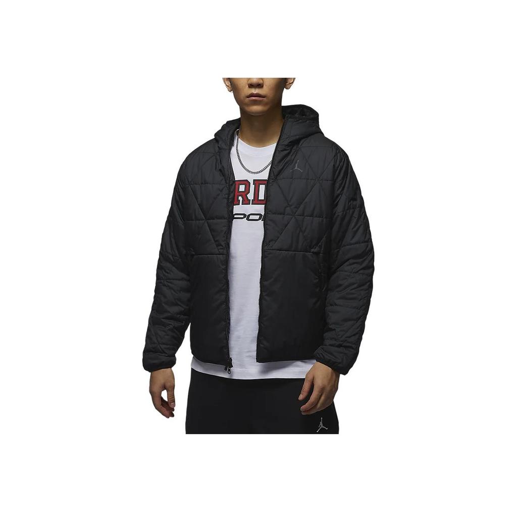 Jordan Sport Therma-Fit Waterproof Warm Hooded Jacket Men Jacket Black FZ3163-010