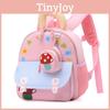 Preschool Kids Mushroom Backpack Cartoon Print Wear Resistant Fabric Polyester