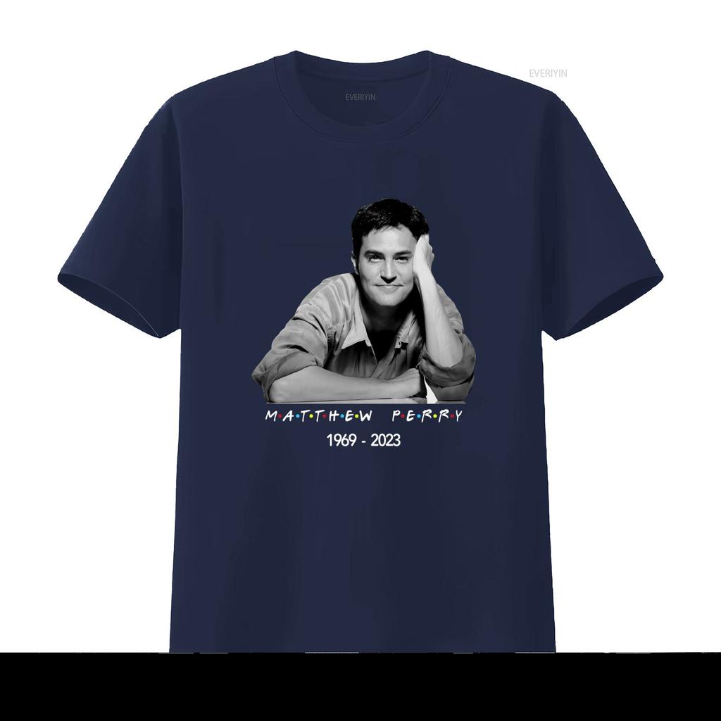 RIP Matthew Perry 1969 2023 Tribute T Shirt Chandler Bing Friends Design Comfortable Cotton Vintage Washed Stretched Breathable