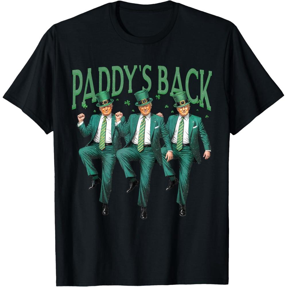 Paddy s Back Trump St Patricks Day St Pattys Day Dancing T Shirt S чёрный