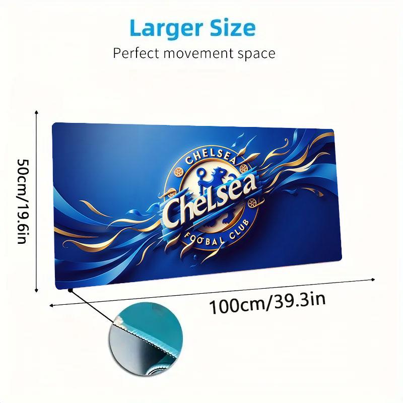 Chelsea Large Gaming Table Cushion Non-slip Laptop Tablet Big Mousepad XXL Mat Mini PC Playmat With Lock edge