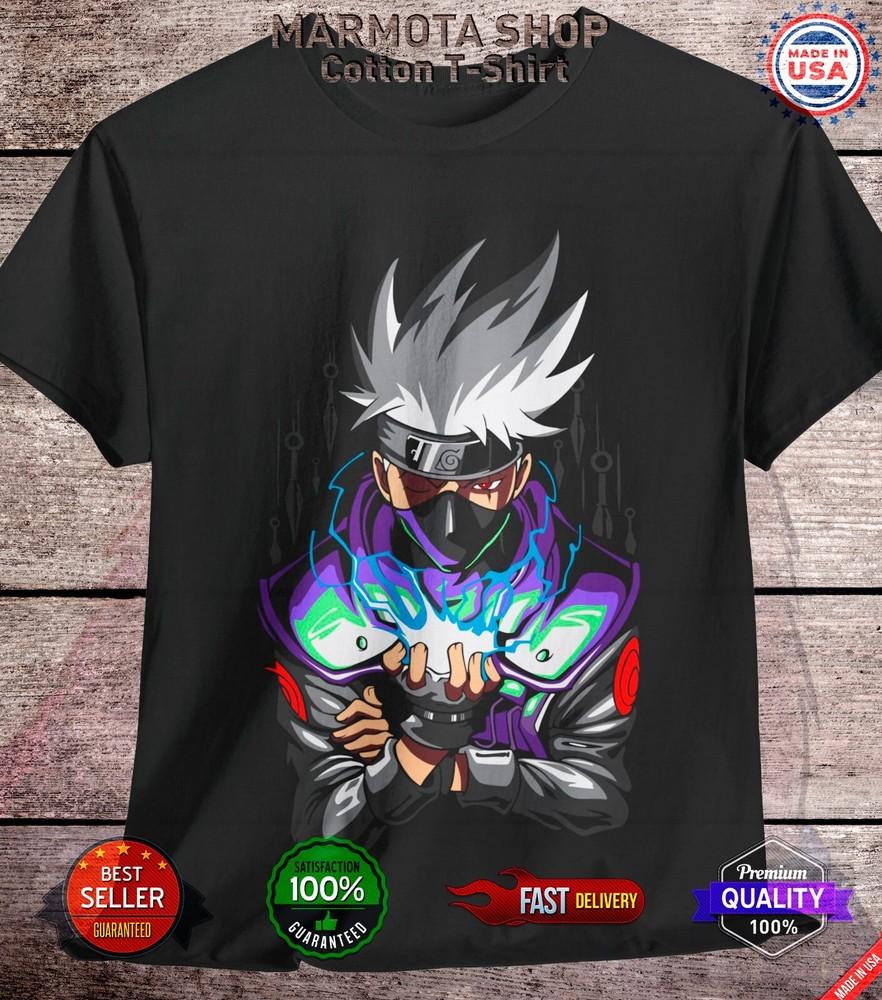 

Kakashi Shirt Naruto Shippuden Sasuke Itachi Anime Unisex Tee T-Shirt All Size 4XL
