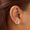 Solitaire Cubic Zirconia 925 Silver Stud Earrings E059-03H
