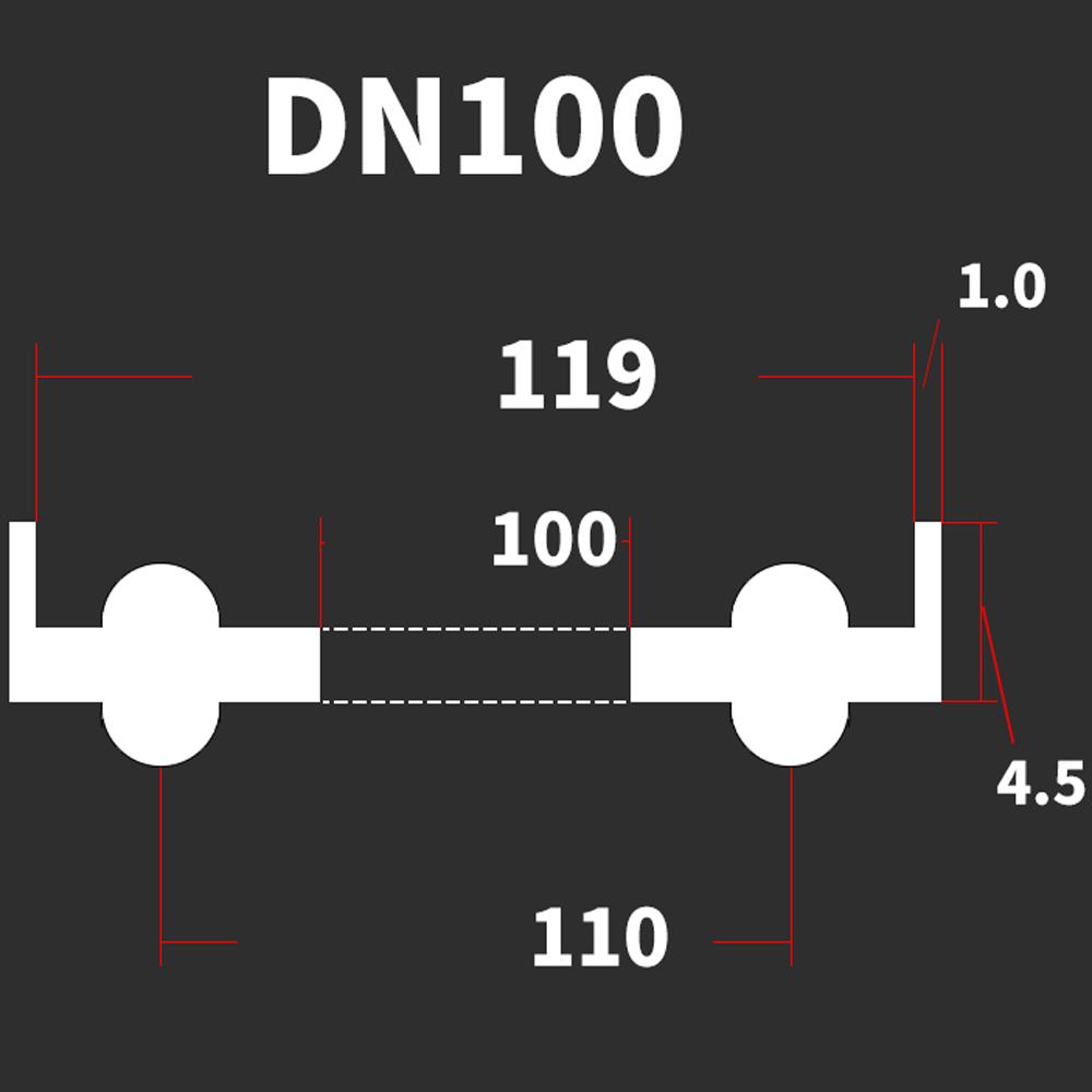 DN10-DN200 DIN Standard 3/4" 1.5" 2" -8" Tri Clamp EPDM Sanitary Seal Gasket Strip Homebrew