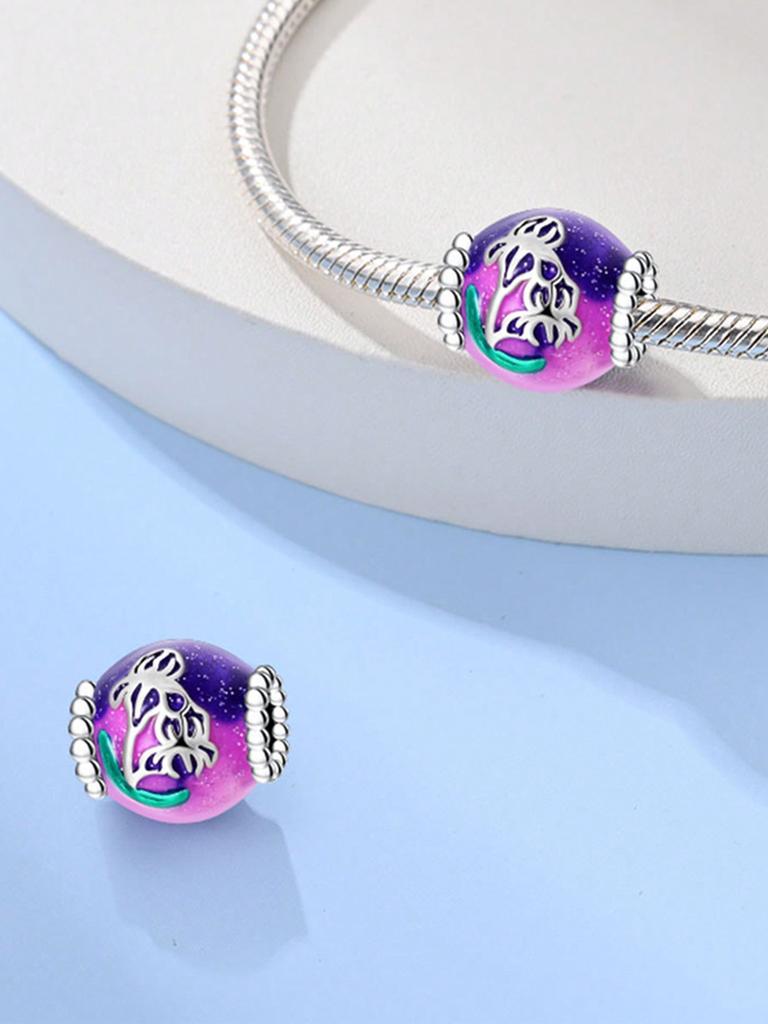 Charms Plata Starry Sky Of Love Beads Charm Copper Plated Fit Charms Copperoriginal Bracelet For Jewelry Making Diy Charm