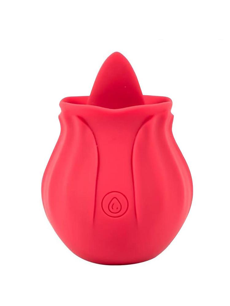 Rose Shape Vagina Sucking Vibrator Clitoral Stimulator Oral Licking Nipple Sucker Sex Toy for Women