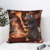 Pillow Cover Ratatouilles Custom Cushion Cover  Kawaii Pillow Case For Wedding Party Home Decor Pillowcases