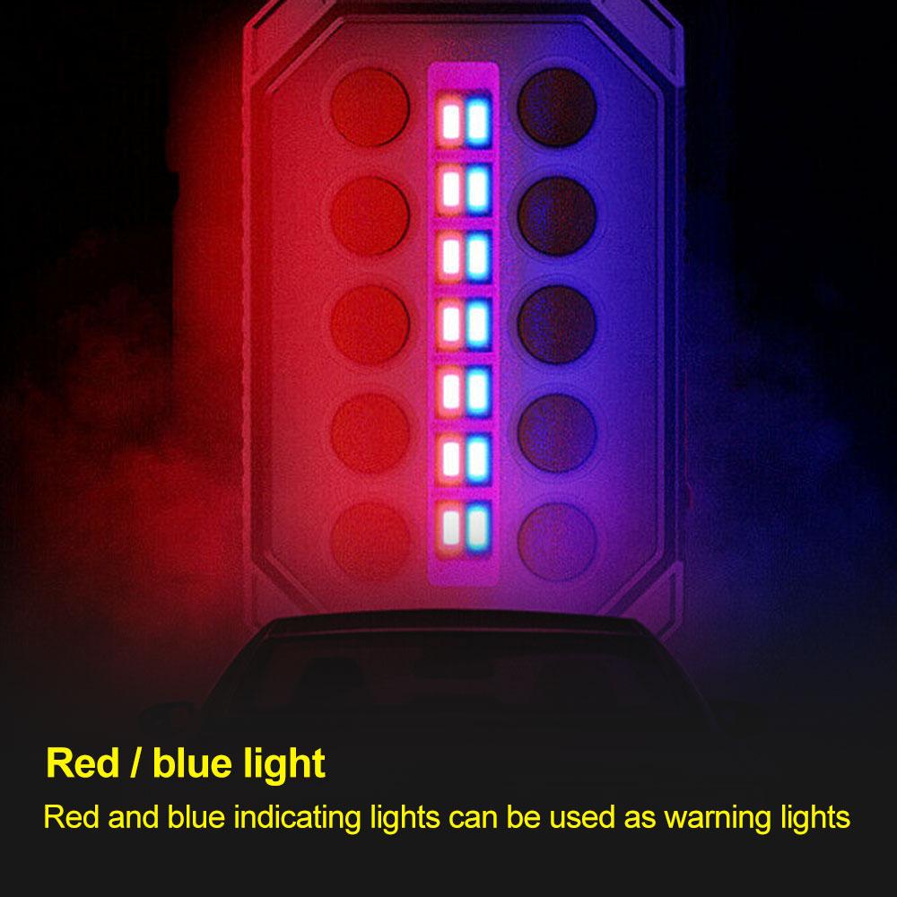 LED COB Rechargeable Magnetic Work Light Car Repair Foldable Flashlight Waterproof Camping Lantern COB Inspection Power Display