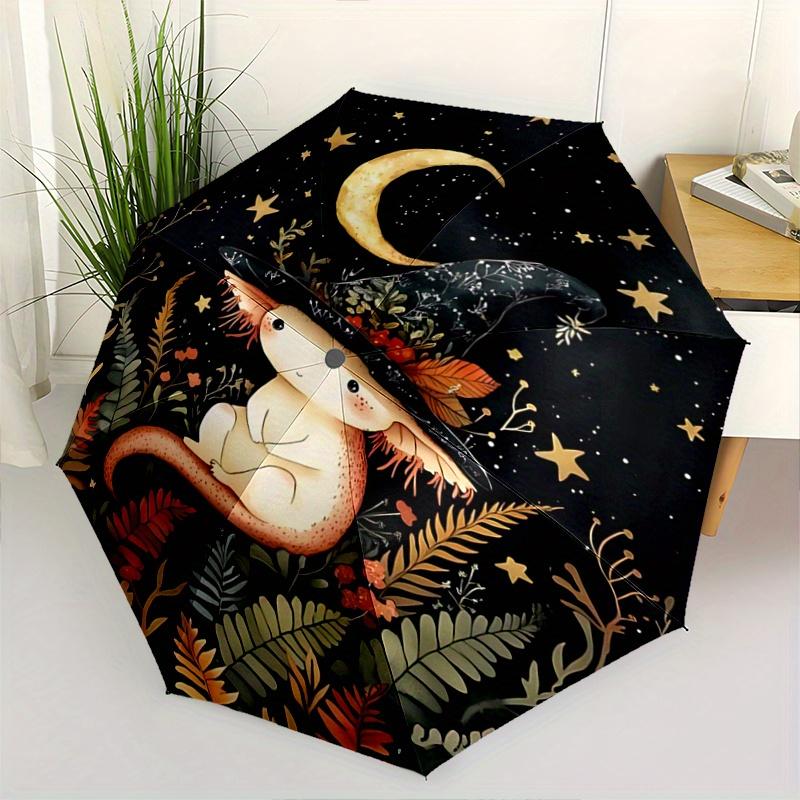 

1pc Axolotl Art Gift Halloween Automatic Opening and Closing Folding - A Good Choice for Gifts, Fashionable and Convenient Fashion Umbrella With Cute