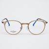 Alloaiweeo [Air Flex] Al6401 1313G Airflex Ultra-Lightweight_Clear Khaki Round Frame_Blue Light Lens Selection