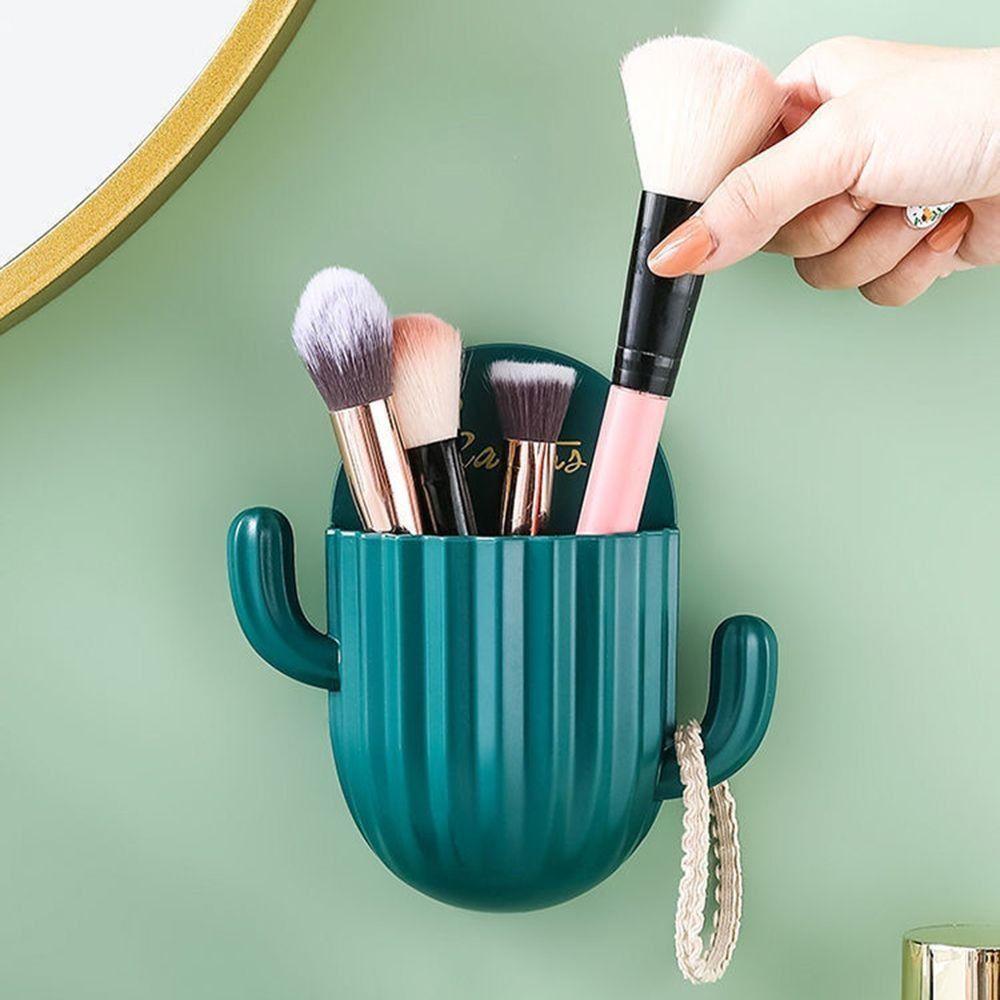 Vanity Brush Comb Self-adhesive Razor Storage Bucket Toothbrush Holder Pen Container Storage Rack