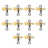 10Pcs Spin Fishing Lure Blades Plug Casting Fly Propeller Spinnerbait Prop DIY Fishing Lure Hook Bait Fishing Accessory