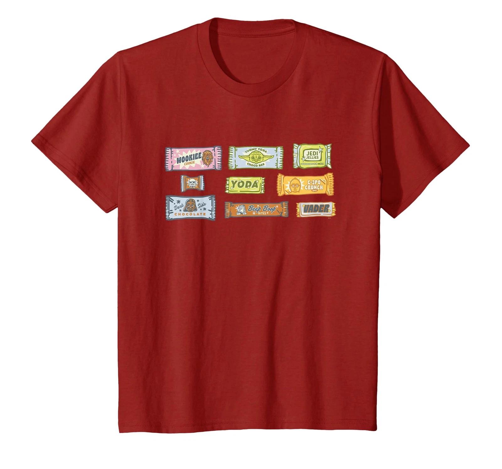 

Star Wars Darth Vader Yoda R2-D2 C-3Po Funny Halloween Candy T-Shirt_ M