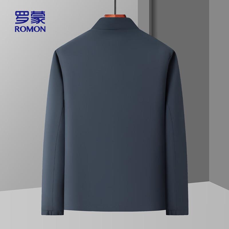 ROMON Men's Wool-Blend Stand Collar Padded Jacket