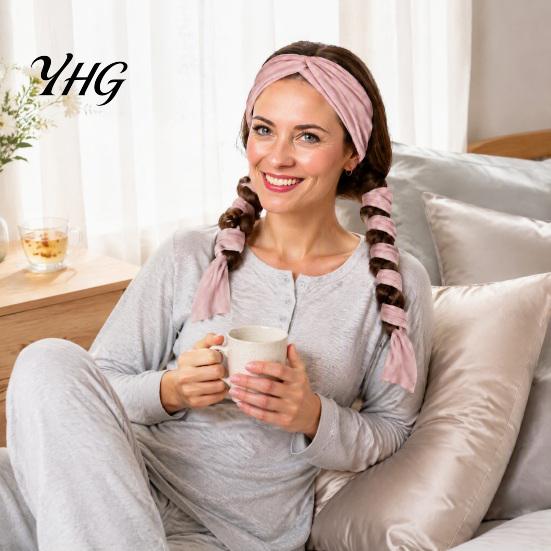 No Heat Curls Hair Roller Curling Headband, Women Overnight Band Band, Curler Tool for Long Thick Soft