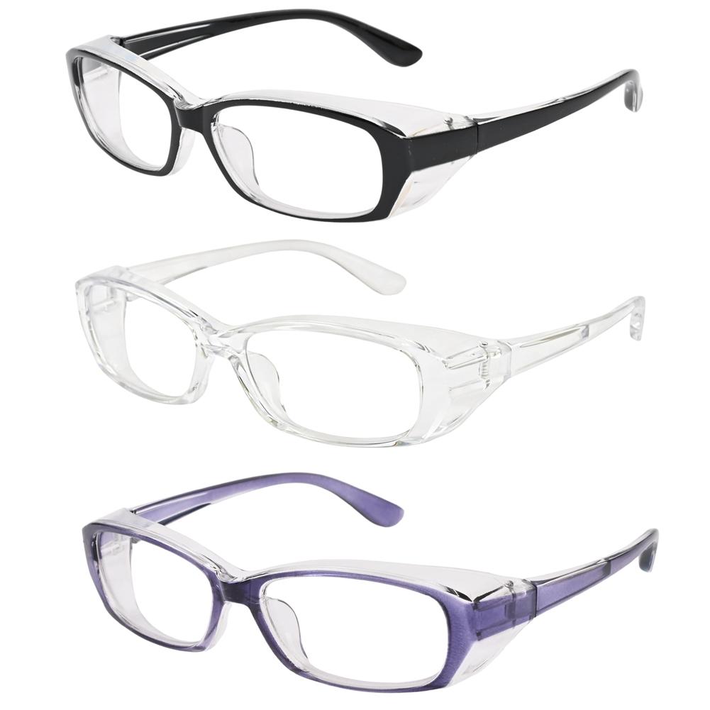 Stylish Safety Glasses, Clear Anti-Fog Anti-Scratch Protective Glasses For Men And Women 3 Pack