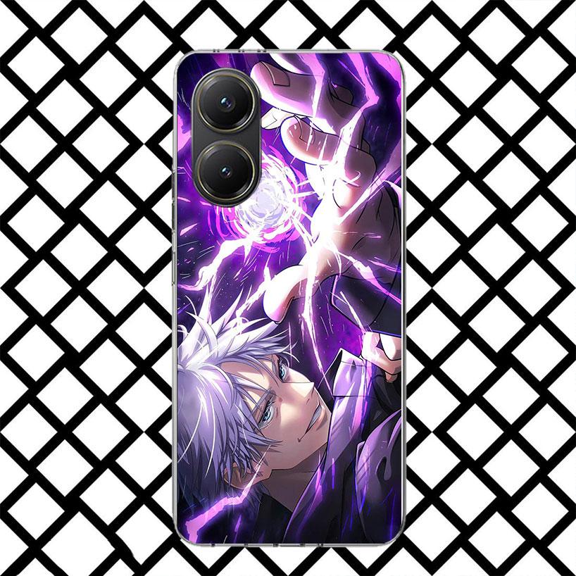 Kaisen J-Jujutsu Gojo Satoru Phone Case for Xiaomi Poco F7 Ultra X7 X6 X5 Pro X4 Gt M8 M7 Redmi 15 15C 13 13C 12 12C Soft Cover