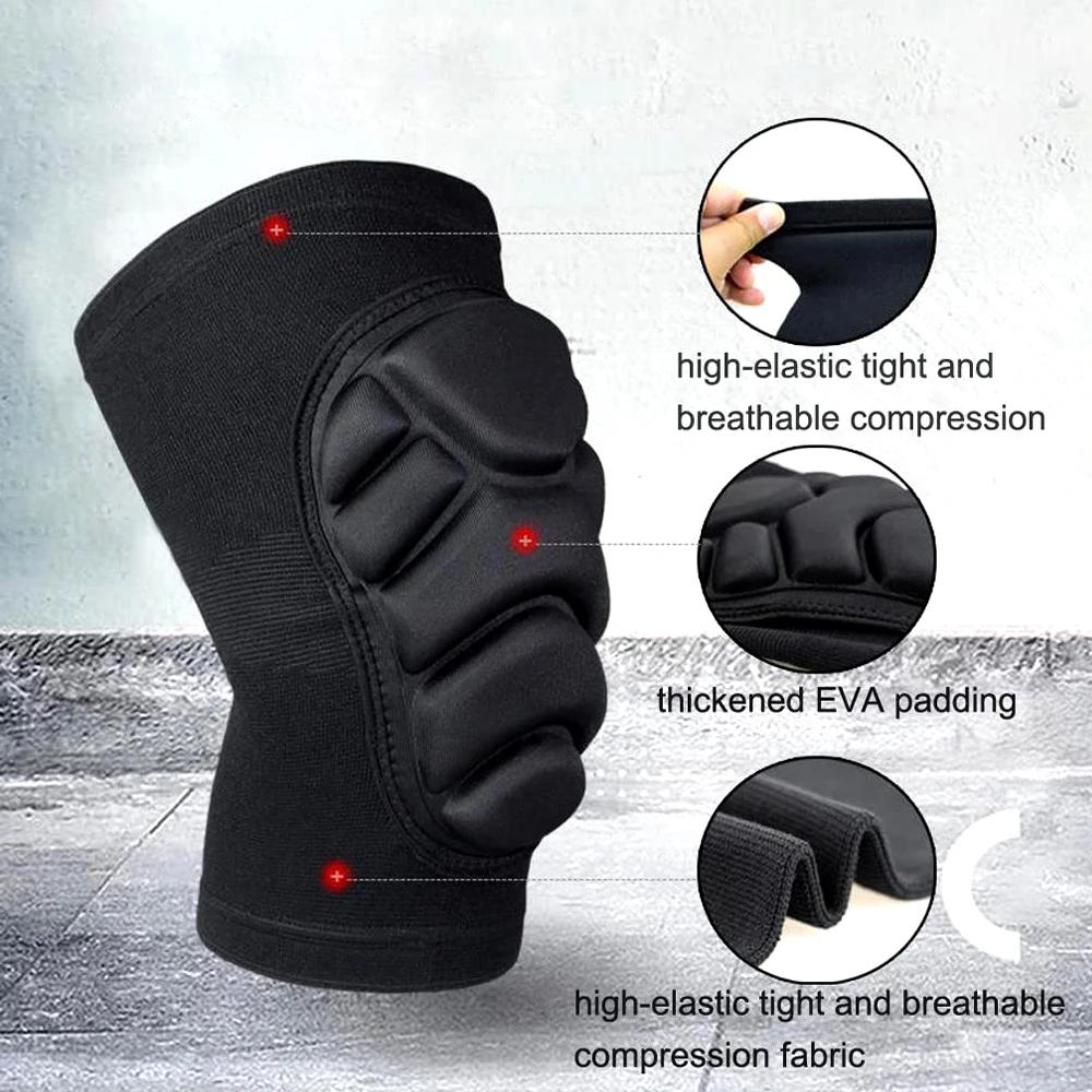 1Pair Kidsyouth Thick Sponge Knee Pads Elbow Sleeves Guard Collision Avoidance Sport Protective Kneepad Skate Soccer Basketball