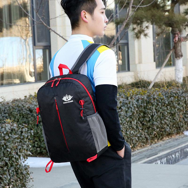 Schoolbag Outdoor Foldable Backpack Lightweight Travel Bag Anti-splashing Ultra Light Skin Bag Support Printed Cycling Student Bag