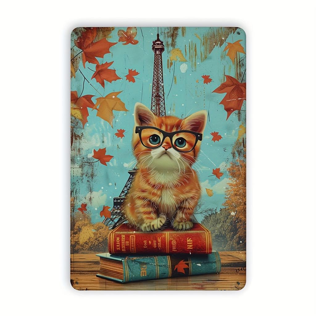 Pc Vintage Stil Moo Metallschild HD Gedrucktes Aluminium Wandkunst Poster Wasserdicht Staubdicht Langlebig Einfach aufzuhängen mit Humo