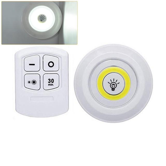 Super Bright Cob Under Cabinet Light LED 5W Wireless Remote Control Dimmable Wardrobe Night Lamp Home Bedroom Kitchen Nightlight