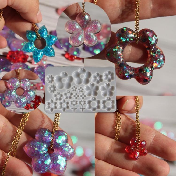 Premium Silicone Mold For Round Flower Earrings And Jewelry DIY Crafting With Easy Demolding