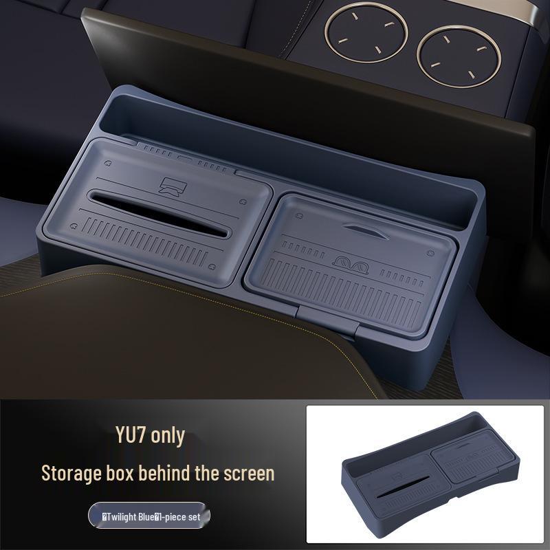 Silicone Anti-Shake Storage Box for Yu7 Screen Rear Compartment